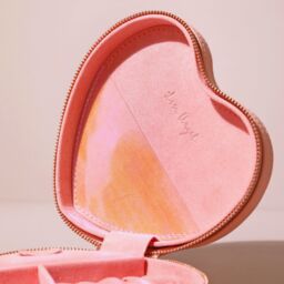 Lisa Angel Women's Pink Heart Travel Jewellery Case - thumbnail 2