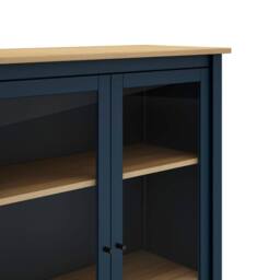 CALICOSY Misti 2-Door Display Cabinet W90 X H110 Cm in Blue - thumbnail 5