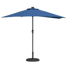 Berkfield Home Garden Parasol Azurblau Large Fabric in Blue - thumbnail 3