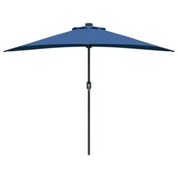 Berkfield Home Garden Parasol Azurblau Large Fabric in Blue - thumbnail 5