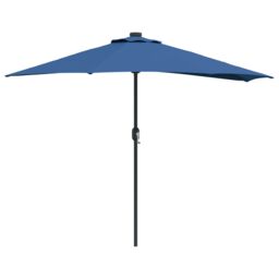 Berkfield Home Garden Parasol Azurblau Large Fabric in Blue - thumbnail 2