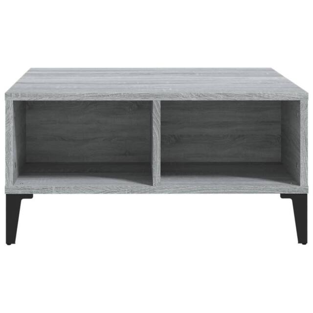 Berkfield Home Modern Coffee Table Grey Sonoma 60x60x30 cm Engineered Wood - Size: 60 x 60 x 30 cm - image 1