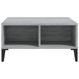 Berkfield Home Modern Coffee Table Grey Sonoma 60x60x30 cm Engineered Wood - Size: 60 x 60 x 30 cm - thumbnail 1
