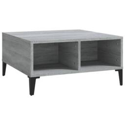 Berkfield Home Modern Coffee Table Grey Sonoma 60x60x30 cm Engineered Wood - Size: 60 x 60 x 30 cm - thumbnail 3