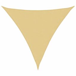 Berkfield Home Sun Shade Sail Sand 6x6x6 m 100% Polyester Oxford in Yellow - thumbnail 2