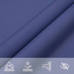 Berkfield Home Sun Shade Sail Blue 7x5x5 m 100% Polyester Oxford - thumbnail 7