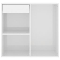 Berkfield Home Cosmetic Cabinet High Gloss White 80x40x75 cm Engineered Wood - Size: 80 x 40 x 75 cm - thumbnail 4