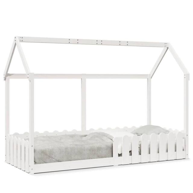 Berkfield Home Kids' House Bed Frame without Mattress White 80x200 cm - image 1