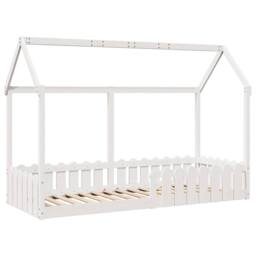 Berkfield Home Kids' House Bed Frame without Mattress White 80x200 cm - thumbnail 3