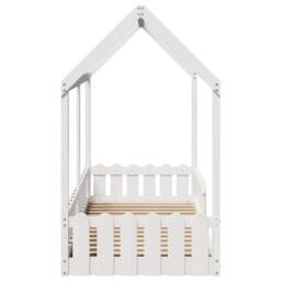 Berkfield Home Kids' House Bed Frame without Mattress White 80x200 cm - thumbnail 5