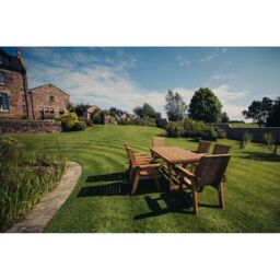 Churnet Valley Garden Furniture Ltd Valley 6 Seater Set 6XC - Timber - Minimal Assembly Required in Brown - thumbnail 2