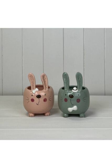 KDMD Mixed Pink & Green Rabbit Pot - 14mm - image 1