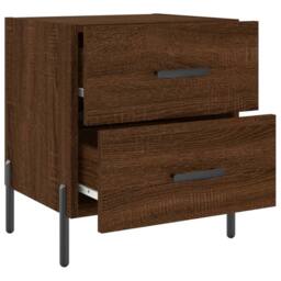 Berkfield Home Modern Bedside Cabinets 2 pcs Brown Oak 40x35x47.5 cm Engineered Wood - thumbnail 8