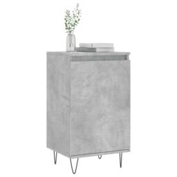 Berkfield Home Sideboards 2 pcs Concrete Grey 40x35x70 cm Engineered Wood in Black - Size: 40 x 35 x 70 cm - thumbnail 3