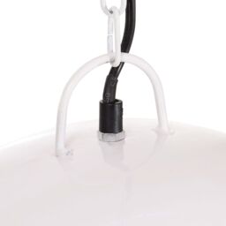 Berkfield Home Industrial Vintage Hanging Lamp 25 W White Round 41 cm E27 - thumbnail 6