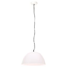 Berkfield Home Industrial Vintage Hanging Lamp 25 W White Round 41 cm E27 - thumbnail 3