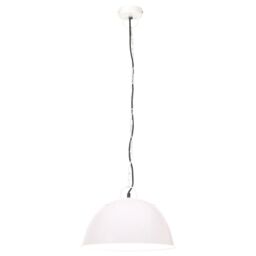 Berkfield Home Industrial Vintage Hanging Lamp 25 W White Round 41 cm E27 - thumbnail 4