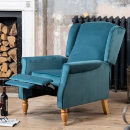Artemis Home Barksdale Recliner Armchair in Teal - thumbnail 2