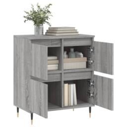 Berkfield Home Sideboard Grey Sonoma 60x35x70 cm Engineered Wood - Size: 60 x 35 x 70 cm - thumbnail 4