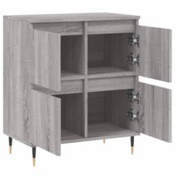 Berkfield Home Sideboard Grey Sonoma 60x35x70 cm Engineered Wood - Size: 60 x 35 x 70 cm - thumbnail 6