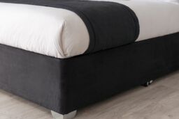Belledorm Faux Suede Deep Base Wrap in Black - Size: Super King - thumbnail 2