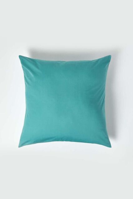 Homescapes Continental Egyptian Cotton Pillowcase 200 TC, 80 x 80 cm in Teal - image 1