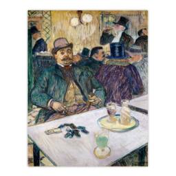Artery8 Toulouse Lautrec Framed Wall Art Print Monsieur Boileau at the Cafe - Size: A4 - thumbnail 3