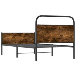 Berkfield Home Bed Frame without Mattress 100x200 cm Sonoma Oak Engineered Wood in Light Brown - thumbnail 7