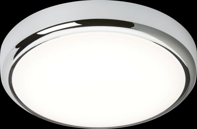 Netlighting CCT Adjustable LED Bulkhead CW Chrome Trim 230V IP65 14W in Grey - image 1