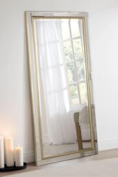 Yearn Mirrors Brass framed bevelled full length mirror 166.5x75cm in Gold - Size: 166.5x75 cm - thumbnail 1