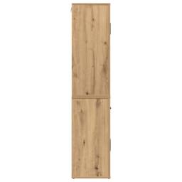 Berkfield Home Highboard Artisan Oak 80x33x150 cm Engineered Wood in Brown - Size: 80 x 33 x 150 cm - thumbnail 7