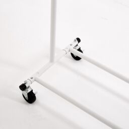 House of Home Heavy Duty White Clothes Rail Adjustable Width & Height - thumbnail 4