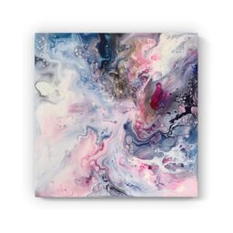 "Warren Reed - Designer Ethereal Swirls: Dreams In Motion Canvas - Size: W16"" x H16""" - thumbnail 2