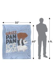 Cartoon Network We Bare Bears Grizz Pan Pan Ice Bear Silky Touch Super Soft Throw Blanket 152 X 127 cm in White - thumbnail 5