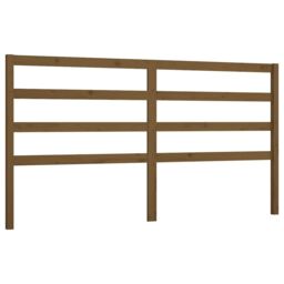 Berkfield Home Bed Headboard Honey Brown 206x4x100 cm Solid Wood Pine - Size: 206 x 4 x 100 cm - thumbnail 2