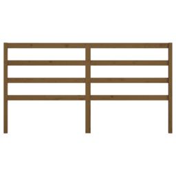 Berkfield Home Bed Headboard Honey Brown 206x4x100 cm Solid Wood Pine - Size: 206 x 4 x 100 cm - thumbnail 4