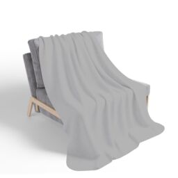 Warren Reed - Designer Dusty Grey Sherpa Blanket - Size: Large - thumbnail 2