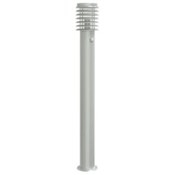 Berkfield Home Outdoor Floor Lamp with Sensor Silver 110cm Stainless Steel - thumbnail 2