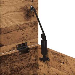 Berkfield Home Storage Box with Lid Old Wood 60x42x46 cm Engineered Wood in Brown - Size: 60 x 42 x 46 cm - thumbnail 9