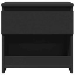 Berkfield Home Elegant Bedside Cabinets 2 pcs Black 40x30x39 cm Engineered Wood - Size: 40 x 30 x 39 cm - thumbnail 6