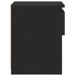 Berkfield Home Elegant Bedside Cabinets 2 pcs Black 40x30x39 cm Engineered Wood - Size: 40 x 30 x 39 cm - thumbnail 7