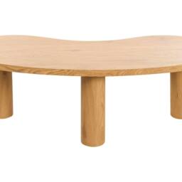 Wyld and Coco Wood Coffee Table 112 x 46 cm - Retro Triangle Engineered Wood in Brown - thumbnail 2