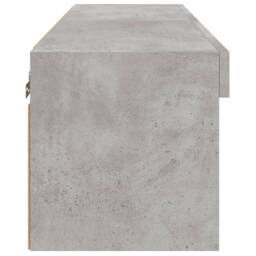 Berkfield Home TV Cabinet with LED Lights Concrete Grey 80x30x30 cm - Size: 80 x 30 x 30 cm - thumbnail 9