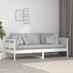 Berkfield Home Beautiful Day Bed White Solid Wood Pine 80x200 cm - thumbnail 9