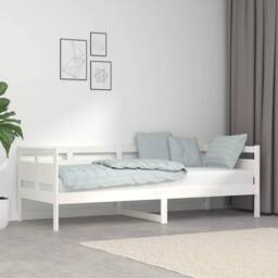 Berkfield Home Beautiful Day Bed White Solid Wood Pine 80x200 cm - thumbnail 2