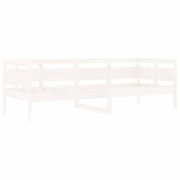 Berkfield Home Beautiful Day Bed White Solid Wood Pine 80x200 cm - thumbnail 4
