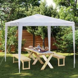 Berkfield Home Party Tent 2.5x2.5 m White - thumbnail 2