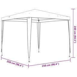 Berkfield Home Party Tent 2.5x2.5 m White - thumbnail 8