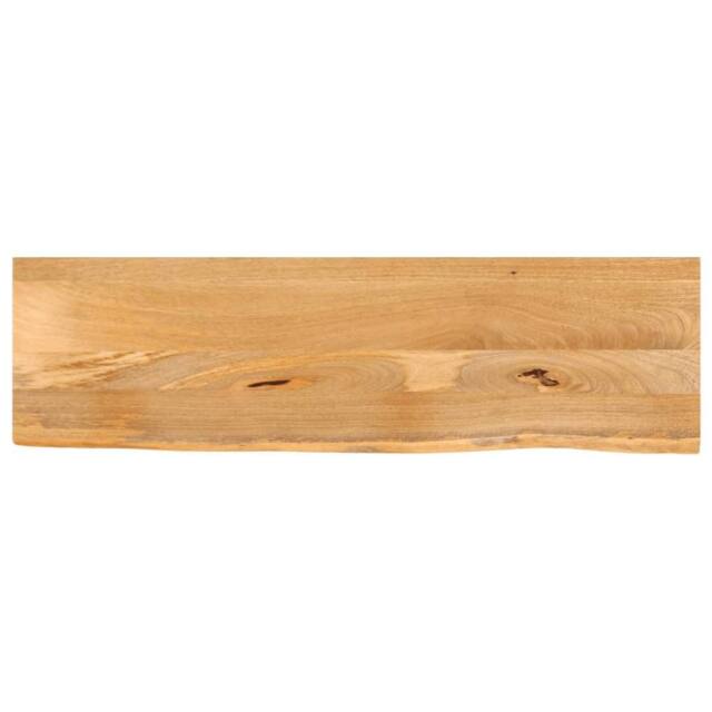 Berkfield Home Table Top Live Edge 100x40x3.8 cm Solid Wood Mango in Brown - image 1