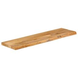 Berkfield Home Table Top Live Edge 100x40x3.8 cm Solid Wood Mango in Brown - thumbnail 2